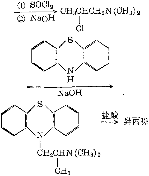 盐酸异丙嗪结构式图片